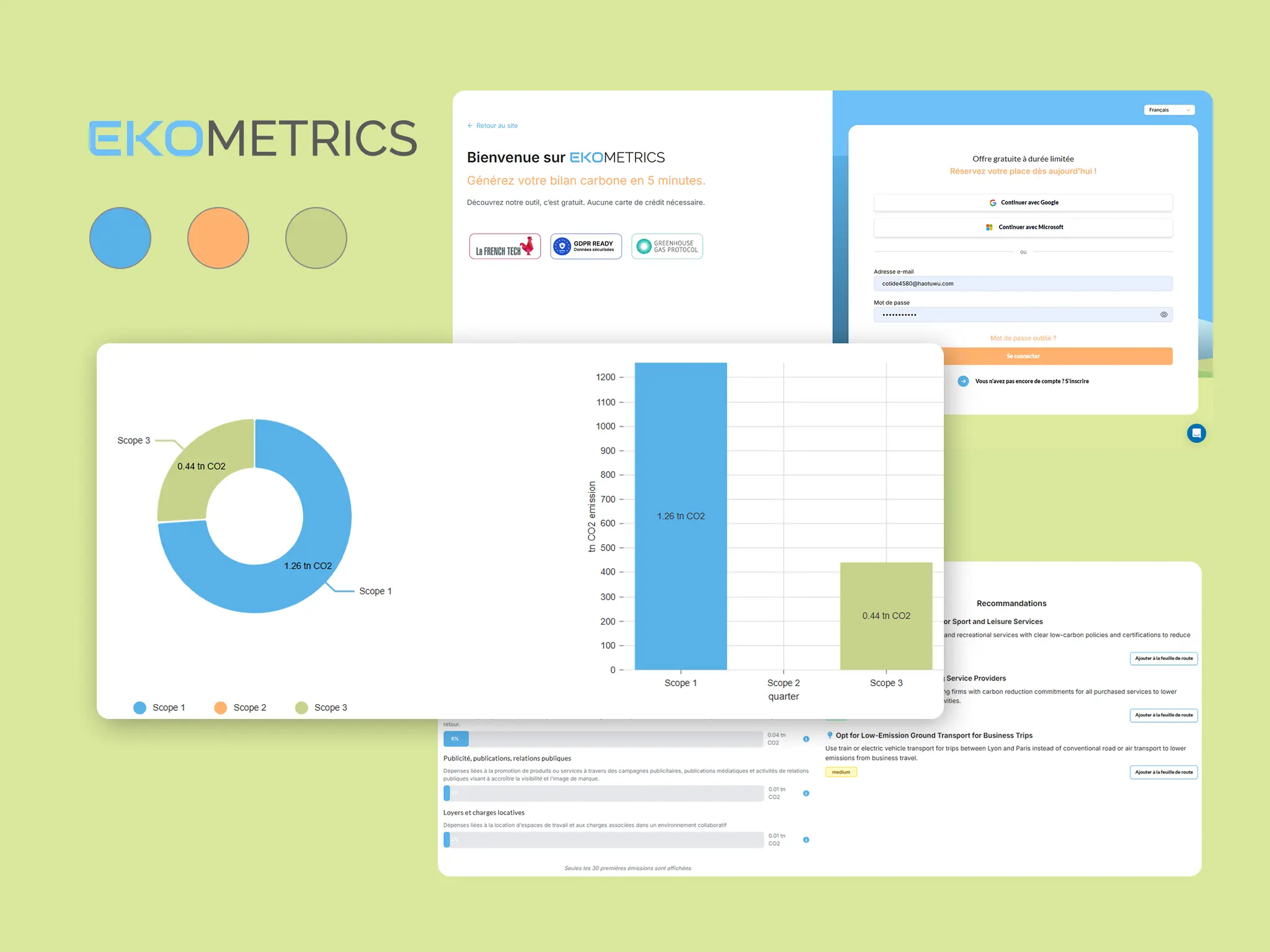 Ekometrics - Calculateur de CO2 par IA